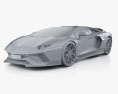 Lamborghini Aventador LP 780 4 Ultimae LB834 2024 3d model clay render