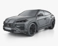 Lamborghini Urus SE 2025 3D 모델  wire render