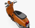 Lambretta V50 Special 2023 3D-Modell Draufsicht