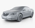 Lancia Flavia 敞篷车 2015 3D模型 clay render