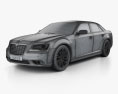 Lancia Thema Berlina 2015 Modello 3D wire render