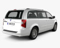 Lancia Voyager 2015 3D 모델  back view