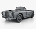 Lancia Aurelia GT 敞篷车 1954 3D模型 wire render