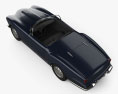 Lancia Aurelia GT 敞篷车 1954 3D模型 顶视图