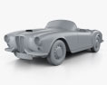 Lancia Aurelia GT Кабріолет 1954 3D модель clay render
