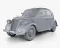 Lancia Ardea 1939 3d model clay render