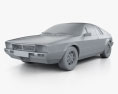 Lancia Montecarlo 1979 3D-Modell clay render