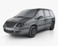 Lancia Phedra 2010 3D-Modell wire render