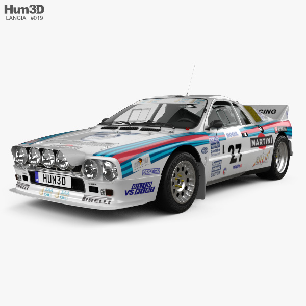 Lancia Rally 037 WRC Group B 1983 3D model