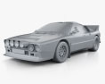 Lancia Rally 037 WRC Group B 1983 3D-Modell clay render