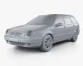 Lancia Lybra Wagon 2005 Modello 3D clay render