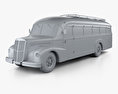 Lancia 3RO P Bus 1947 3D-Modell clay render