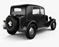 Lancia Augusta 1933 3D模型 后视图