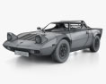 Lancia Stratos with HQ interior 1977 3d model wire render