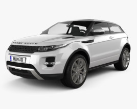3D model of Land Rover Range Rover Evoque 2014