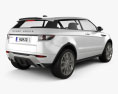 Land Rover Range Rover Evoque 2014 3Dモデル 後ろ姿