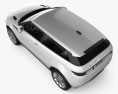 Land Rover Range Rover Evoque 2014 3D模型 顶视图