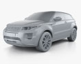 Land Rover Range Rover Evoque 2014 3D模型 clay render