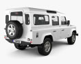 Land Rover Defender 110 旅行車 2011 3D模型 后视图