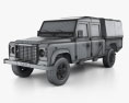Land Rover Defender 130 High Capacity 双人驾驶室 PickUp 2014 3D模型 wire render