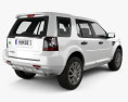 Land Rover Freelander 2 (LR2) 3Dモデル 後ろ姿