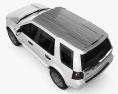 Land Rover Freelander 2 (LR2) 3D-Modell Draufsicht