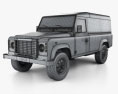 Land Rover Defender 110 ハードトップ 2014 3Dモデル wire render
