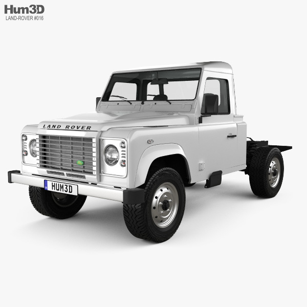 Land Rover Defender 110 Chassis Cab 2014 3D model