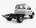 Land Rover Defender 110 Chassis Cab 2014 3Dモデル 後ろ姿