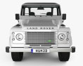 Land Rover Defender 110 Chassis Cab 2014 Modello 3D vista frontale