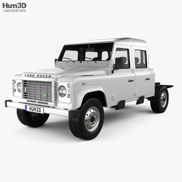 Land Rover Defender 130 Double Cab Chassis 2014 3D model