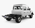 Land Rover Defender 130 Двойная кабина Chassis 2014 3D модель back view