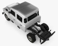 Land Rover Defender 130 Cabina Doppia Chassis 2014 Modello 3D vista dall'alto