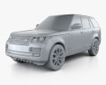 Land Rover Range Rover (L405) 2017 3D-Modell clay render