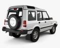 Land Rover Discovery 5-Türer 1989 3D-Modell Rückansicht