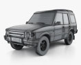 Land Rover Discovery 5도어 1989 3D 모델  wire render