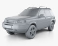 Land Rover Freelander 5-Türer 2006 3D-Modell clay render
