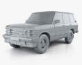 Land Rover Range Rover 1994 3d model clay render