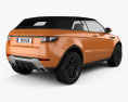 Land Rover Range Rover Evoque コンバーチブル 2016 3Dモデル 後ろ姿
