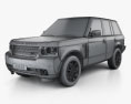 Land Rover Range Rover Supercharged 2012 3d model wire render