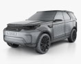 Land Rover Discovery Vision 2014 3Dモデル wire render
