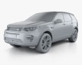 Land Rover Discovery Sport HSE Luxury 2017 3d model clay render