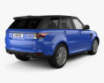 Land Rover Range Rover Sport SVR 2018 3D-Modell Rückansicht