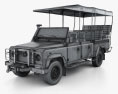 Land Rover Defender Safari Game Viewing 1992 3d model wire render
