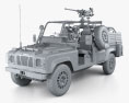 Land Rover Defender RWMIK 인테리어 가 있는 2017 3D 모델  clay render