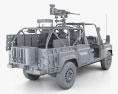 Land Rover Defender RWMIK 인테리어 가 있는 2017 3D 모델 