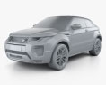 Land Rover Range Rover Evoque 敞篷车 2019 3D模型 clay render