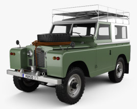 Land Rover Series IIA 88 Pickup 1968 3D 모델 