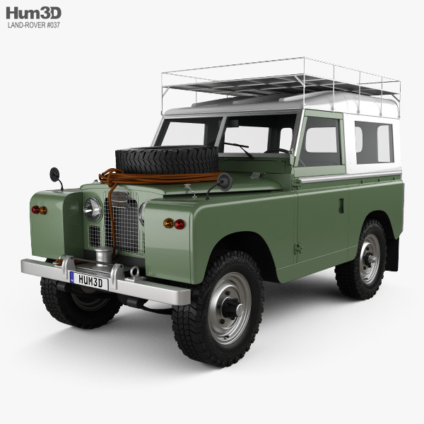 Land Rover Series IIA 88 Pickup 1968 3D-Modell