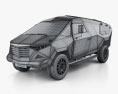 Land Rover Defender Red Bull Event 2016 3D модель wire render